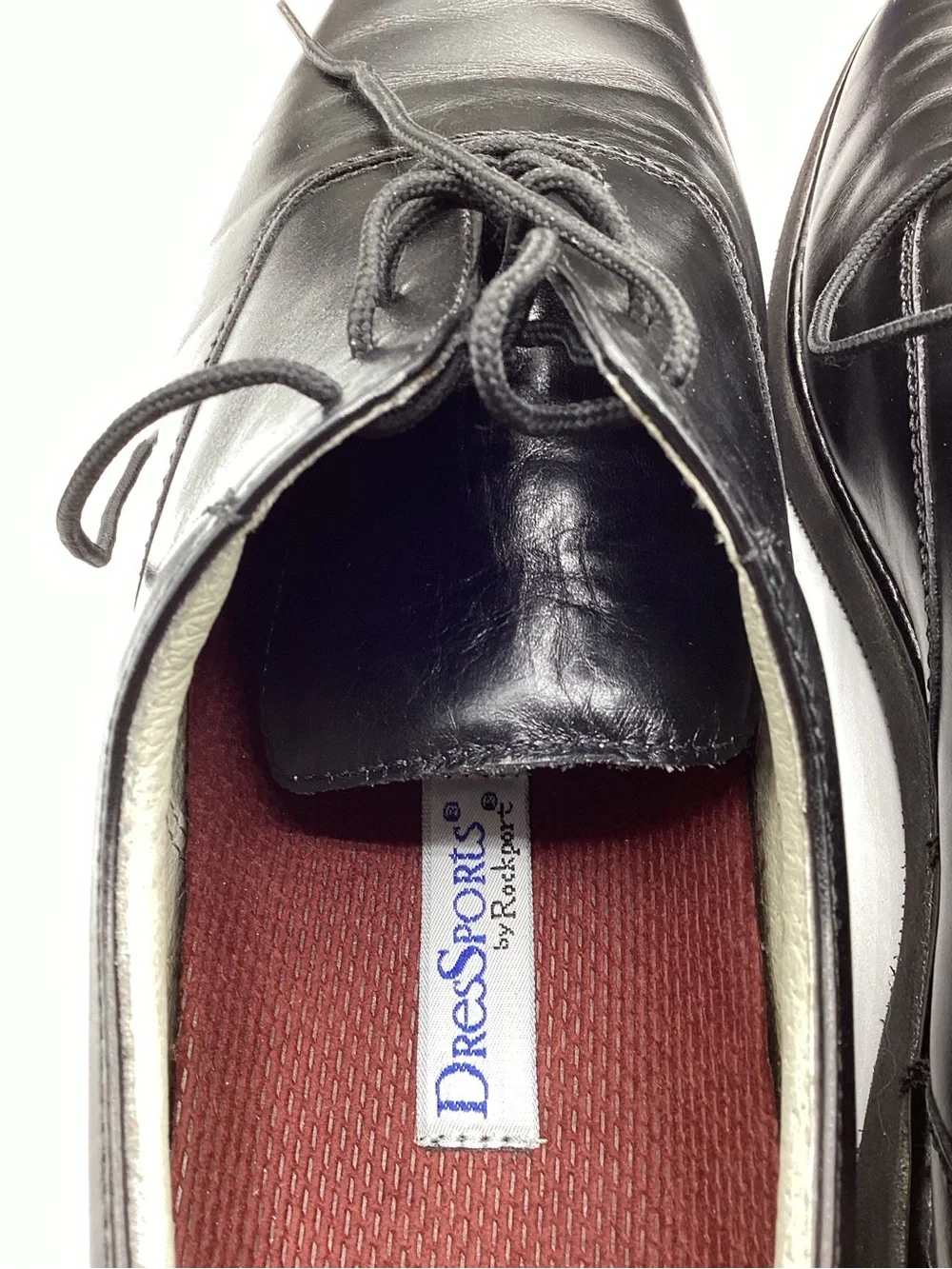 Rockport Men's Black Leather Oxford Dress Shoes Size 10.5